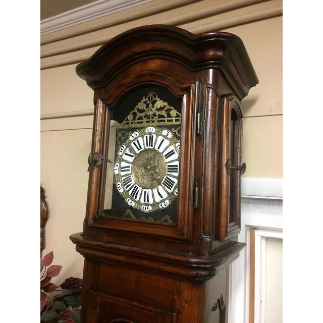 Antique French Clock, Tall Case Clock, Morbier Clock For Sale - Image 4 of 10