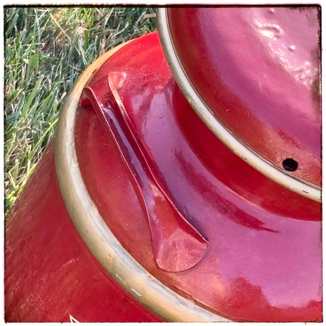 1930s Vintage Steel 10 Gallon Milk Can: Kennedy Dairy For Sale - Image 5 of 11