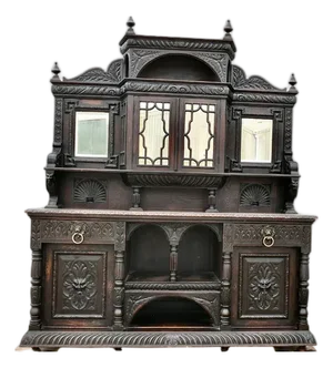 Large Carved Oak Cupboard