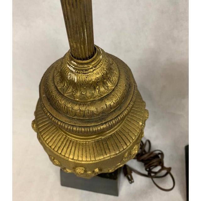 Vintage Gold Ceramic Grecian Roman Vase Lamps a Pair Chairish