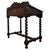 Wood 19th Antique Century English Victorian Carved Oak Writing Table with Leather Top For Sale - Image 7 of 11