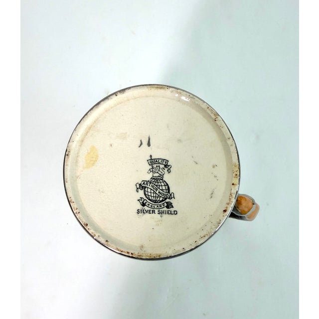Ceramic 1930s Arthur Wood Silver Shield Pitcher/ Jug For Sale - Image 7 of 9