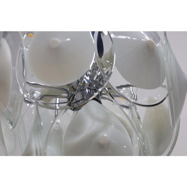 1960s Art Glass Chandelier Gino Vistosi for Venini For Sale - Image 9 of 10