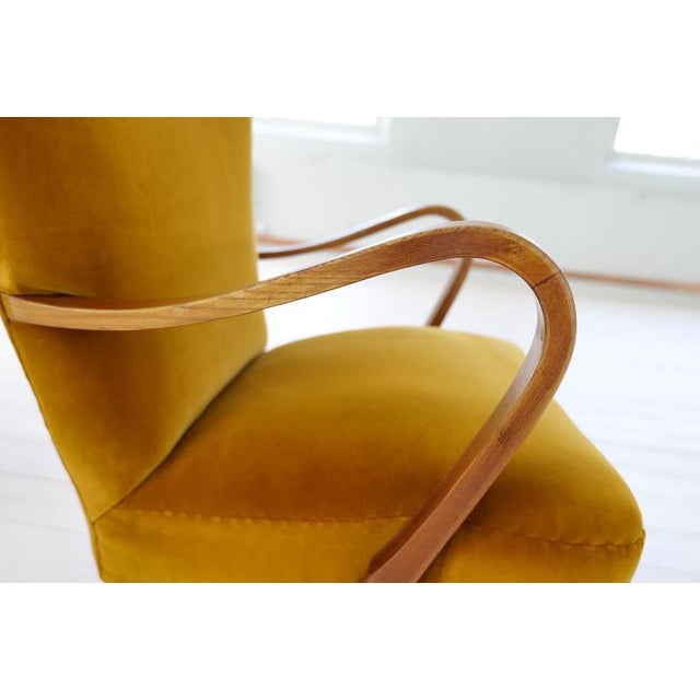 Modern Art Deco vLounge Chairs in Velvet, Sweden, 1940s, Set of 2 For Sale - Image 11 of 18