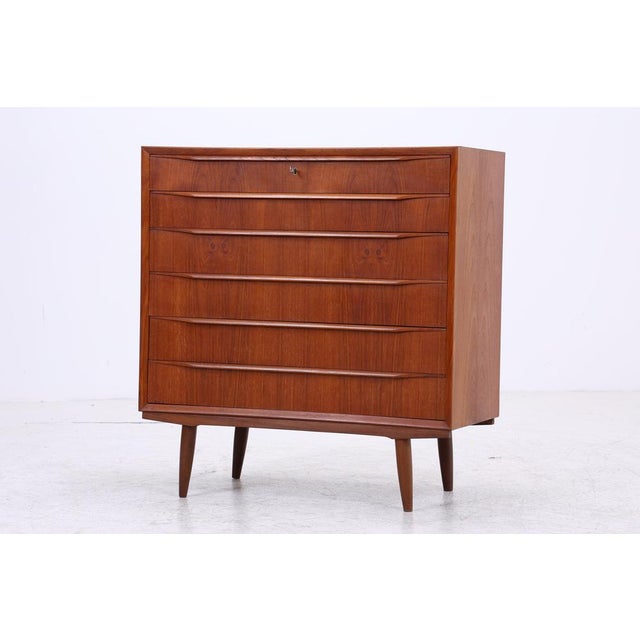 Mid-Century Danish Teak Tallboy For Sale - Image 13 of 13
