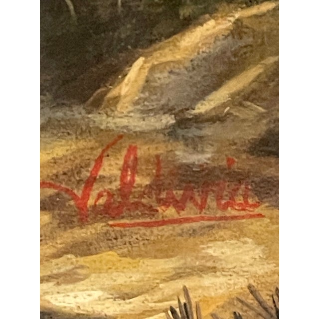 1960s 1960s Highwaymen Lanscape Oil on Canvas Signed Valdivia For Sale - Image 5 of 6