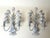 Italian Florentine Silver Leaf Wall Lights, 1970s, Set of 2 For Sale - Image 4 of 13