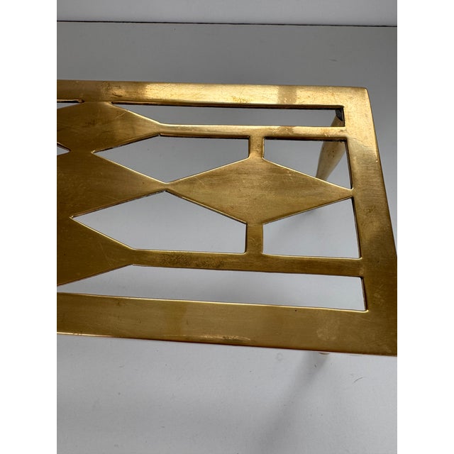 English Antique English Brass Trivet For Sale - Image 3 of 7