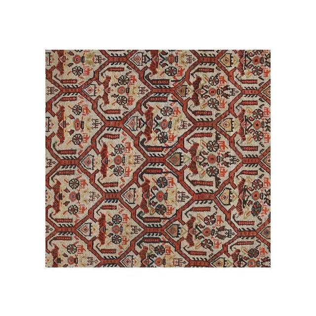 1920s 1920s Antique Persian Mahal Area Rug 8'10"×11'5" For Sale - Image 5 of 6