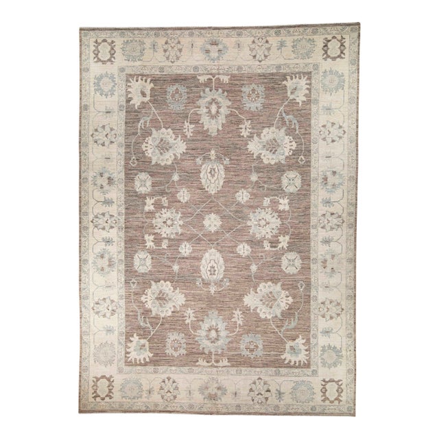 Oushak Rug 10' x 13'10" #21381 For Sale