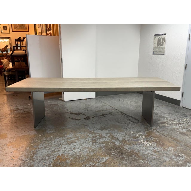 Design Plus Gallery presents the Channel Rectangular Dining Table by Restoration Hardware. This dining table has a light...