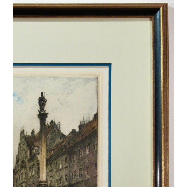 Printmaking Materials Luigi Kasimir The Old City Hall, Munich, Germany C. 1930 Reproduction Print For Sale - Image 7 of 7