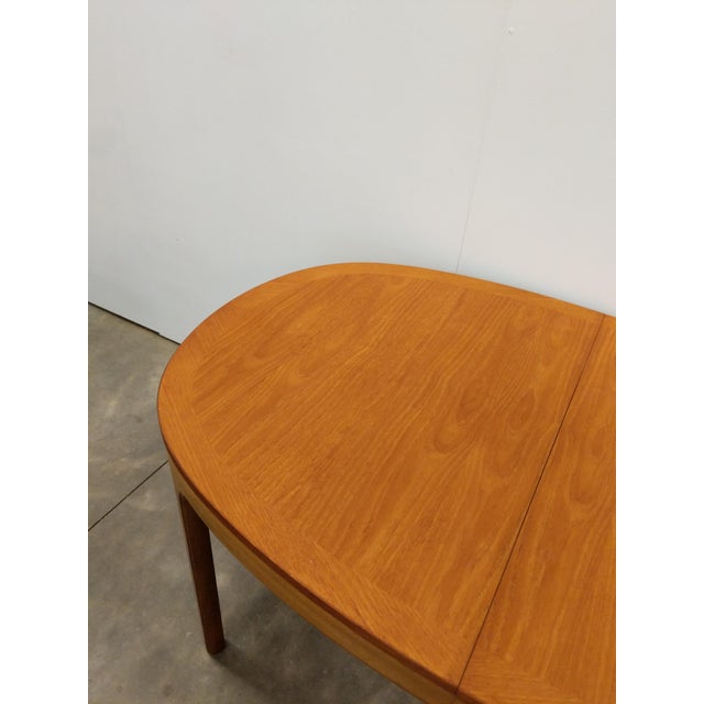 Vintage Mid Century Modern Teak Extendable Dining Table by Nathan For Sale - Image 13 of 14