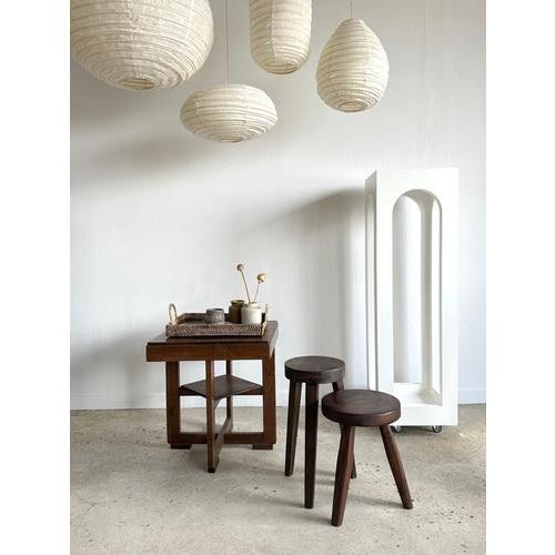 Small Vintage Modernist Square Side Table with Quadripod Base For Sale - Image 14 of 18