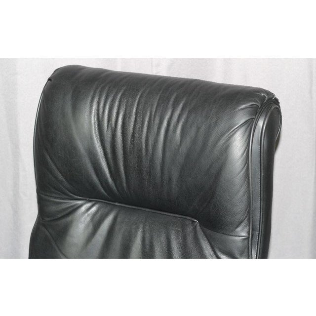 Leathercraft Contract Black Leather Executive Office Desk Chair Chairish