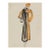 Vintage French Fashion Art Print – Golden Yellow Coat Illustration, 12" X 16" For Sale