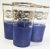 Glass Art Deco Gold and Lapis Textured Tumblers- Set of Six For Sale - Image 7 of 11