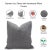 Fabdivine Throw Pillow Cover With Block Print 14x14 Inch - Gul Mohar For Sale - Image 4 of 4