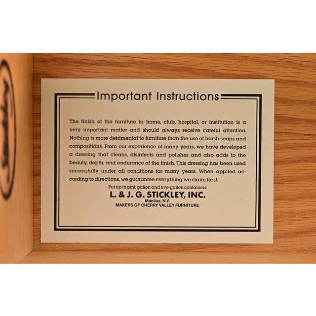 L. & J. G. Stickley Mission Oak Arts & Crafts Sideboard or Bar Cabinet For Sale - Image 10 of 18