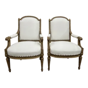 Pair of 19th Century French Louis XVI Style Chairs