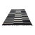 8ft 9in × 12ft 3in Four Hands Willow Offset Black Stripe Cotton Area Rug For Sale