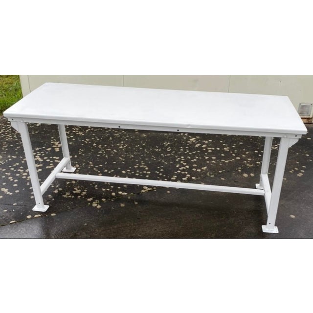 Metal Folding Military Metal Table, 1965 For Sale - Image 7 of 7