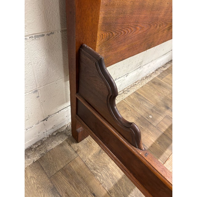 Antique Full Size Victorian Monumental Eastlake Carved High Back Bed For Sale - Image 9 of 16