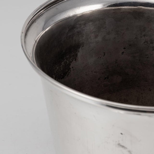 20th Century Italian Silver Plated Fox Wine Cooler by Franco Lapini, 1960s For Sale - Image 4 of 16