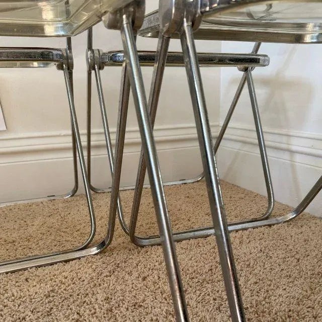 1960s Plia Folding Chairs, by Giancarlo Piretti for Anonima Castilli, Set of Four (4) For Sale - Image 12 of 18