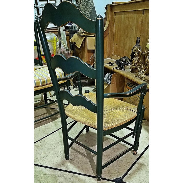 French County Shabby Painted Dining Chairs, Set of 2 For Sale In West Palm - Image 6 of 7