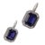 Pasquale Bruni 18k White Gold Iolite Diamond Earrings, Pair For Sale - Image 4 of 12