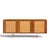 Gio Ponti for Singer & Sons Model 2184 Mid Century Walnut, Cane and Brass Credenza This credenza measures: 72 wide x 20...