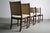 1970s Danish Modern Dining Chairs in Afromosia and Knit Fabric - A Set of 4 For Sale - Image 5 of 12