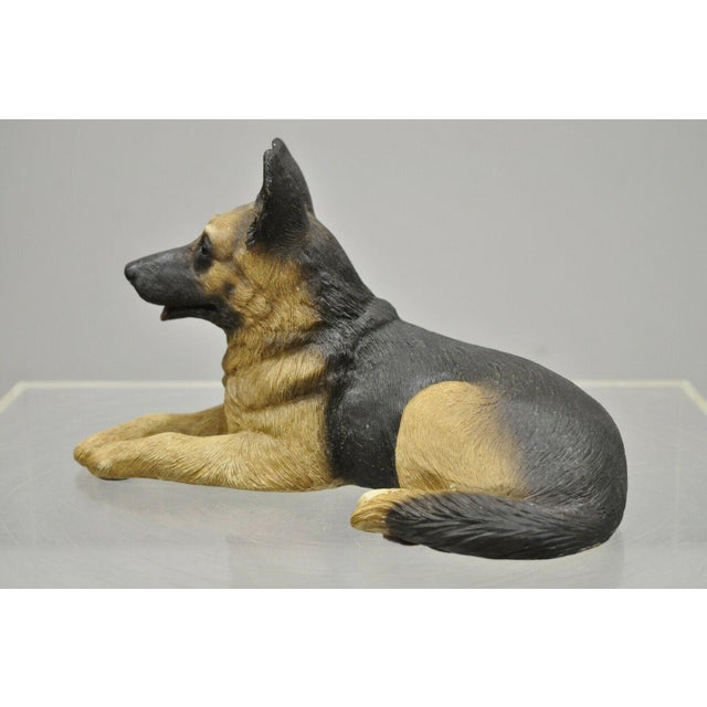 Vintage Sandicast German Shepherd Dog Sculpture Figurine by Sandra Brue Chairish