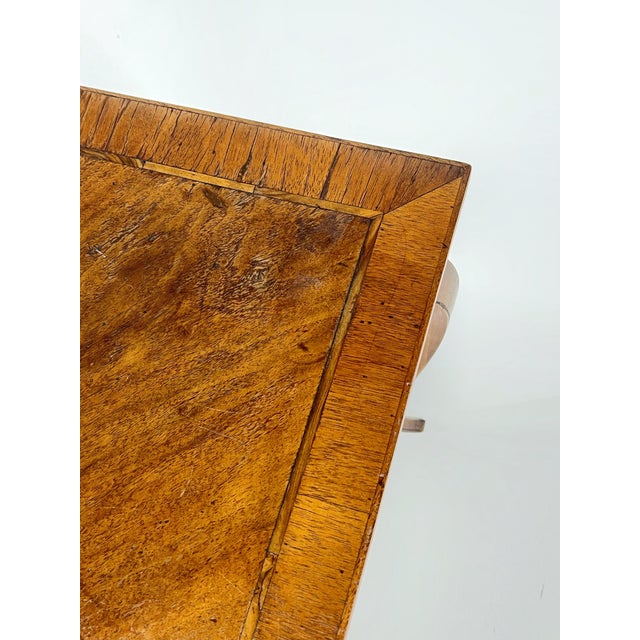 Brown Italian Mid Century Burl Side Table For Sale - Image 8 of 12