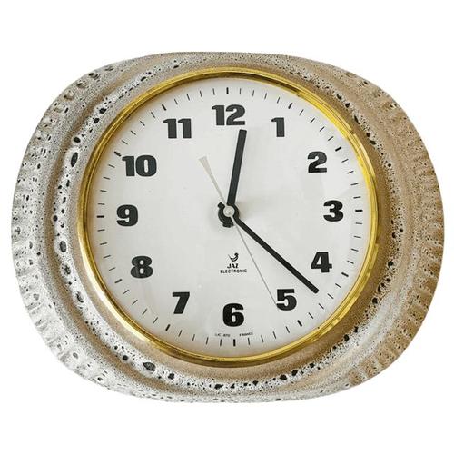 Vintage Electronic Ceramic Doucic Jars Wall Clock from Jaz, 1970s For Sale - Image 10 of 10