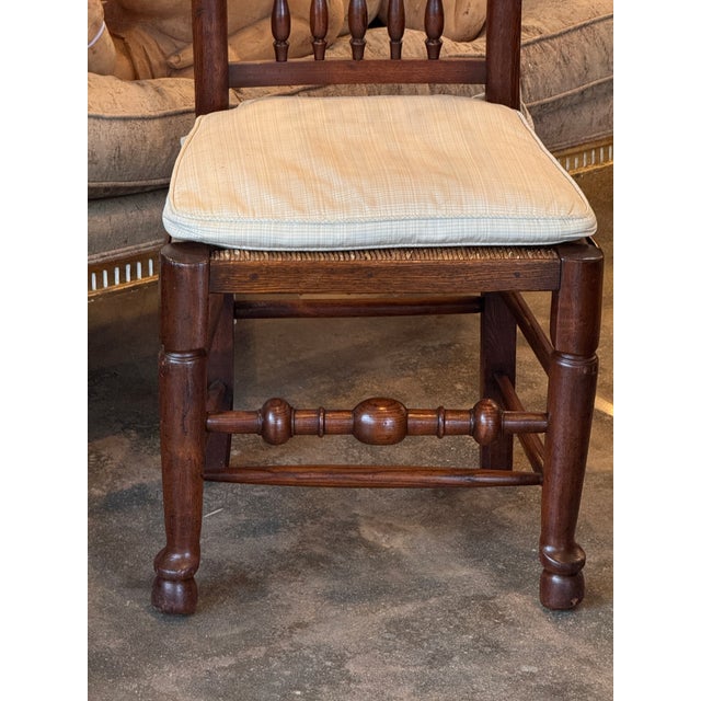 Brown Set of 6 Welsh Spindle-Back Chairs For Sale - Image 8 of 15