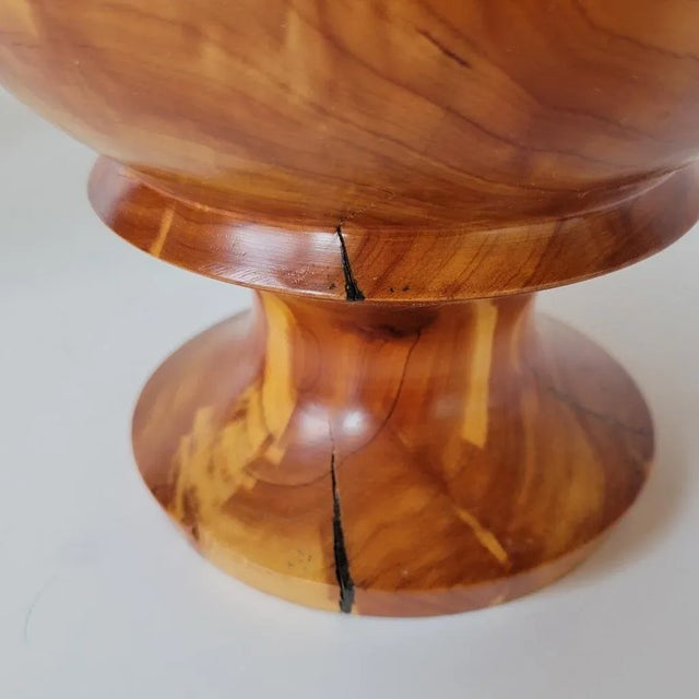 Wood Early 21st C Cedar Vases by Darrell Rhudy - A Pair For Sale - Image 7 of 9