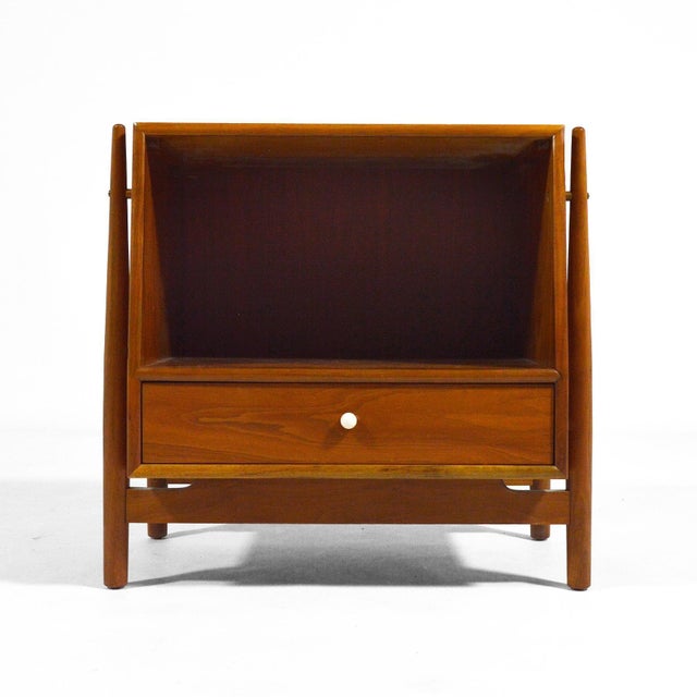 Mid-Century Modern Mid 20th Century Kipp Stewart & Stewart MacDougall Nightstand by Drexel For Sale - Image 3 of 10