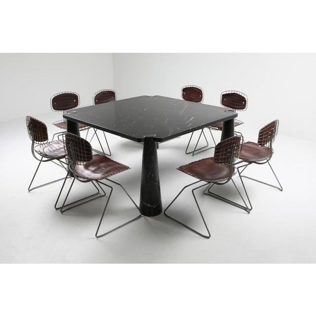 Angelo Mangiarotti 'Eros' Square Marble Dining Table ...