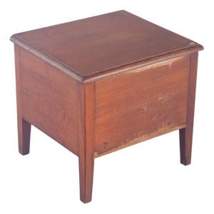 English Wooden Cabinet with Sanitary Container, 1920s