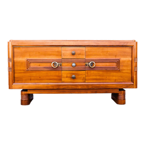 1930s French Art Deco Sideboard in Walnut by Charles Dudouyt, Attributed