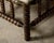 19th Century 19th Century English Turned Bobbin Legs Stool with Linen Upholstery For Sale - Image 5 of 10