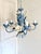 Vintage Floral Painted Steel Five-Light Chandelier from Lamparas Schuller, Spain, 1990s For Sale - Image 17 of 18