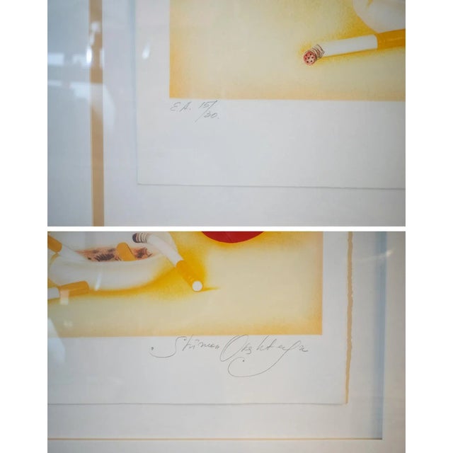 Contemporary 1984 "Susan" Art Deco Figurative Artist's Proof Numbered 15/30 by Shimon Okshteyn, Framed For Sale - Image 3 of 12