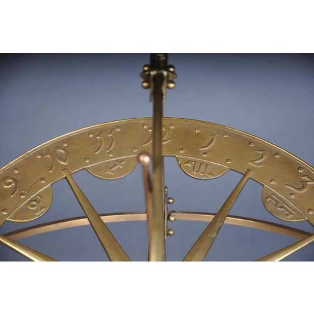 20th Century Stylized Brass Armillary Sphere For Sale - Image 11 of 18