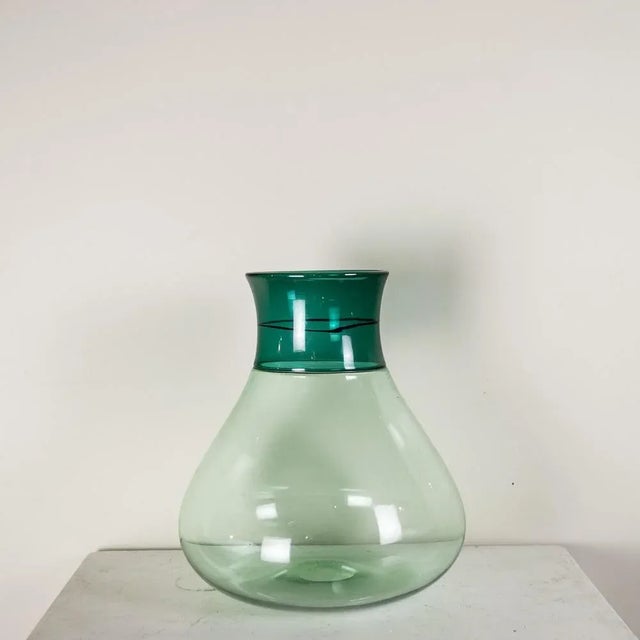 Verdino Vase in Browded Glass by Incisa Venini, 1970s For Sale - Image 9 of 9
