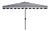 Vienna 6.5X10Ft Rectangle Crank Umbrella, Black & White For Sale