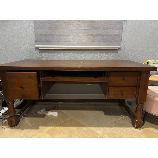 Selling a beautiful Pottery Barn Aris Desk, originally purchased by my parents in the 1990s. This desk has been a part of...