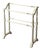 Lillian 28 in. W Rectangular Wood 2 Rail Traditional Blanket Stand, Cottage White For Sale